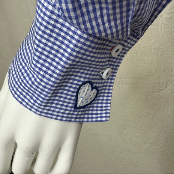 Wallman Austrian Embroidered Gingham Floral Shirt - Picture 12 of 16